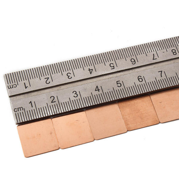 100pcs 15x15x0.3mm Pure Copper Cooling Plate | High Thermal Conductivity - Image 4
